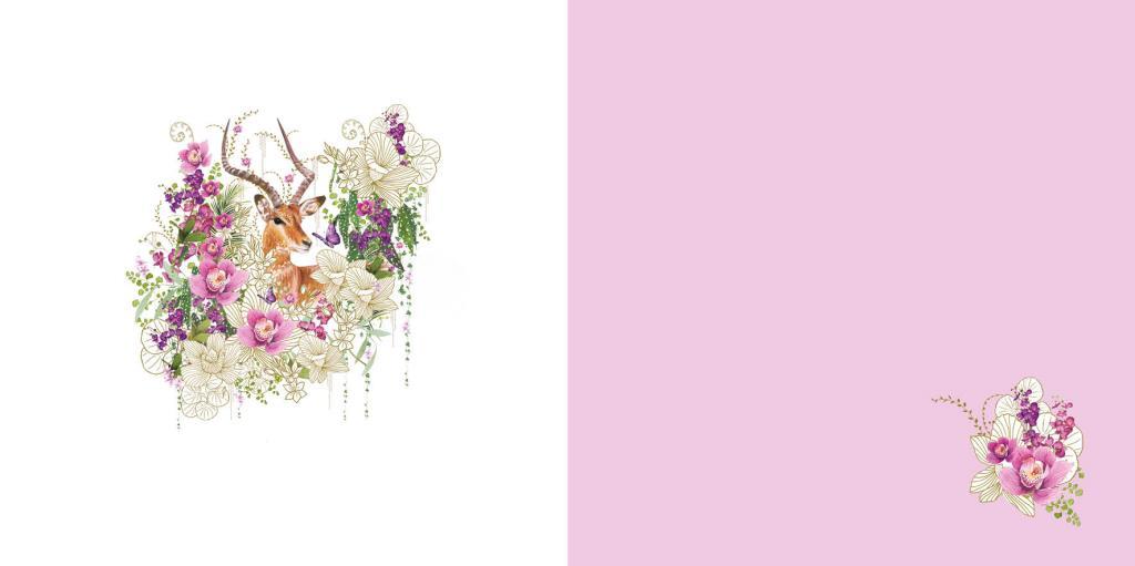 Čestitka ANTELOPE FLOWERS 