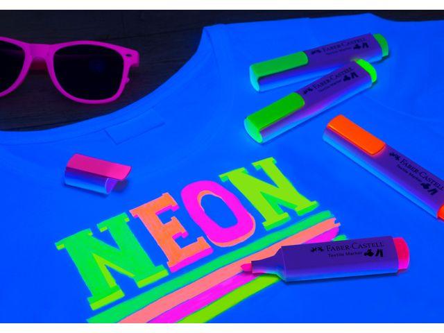 FABER CASTELL markeri za tekstil NEON 1/4 