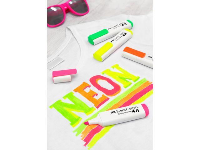FABER CASTELL markeri za tekstil NEON 1/4 