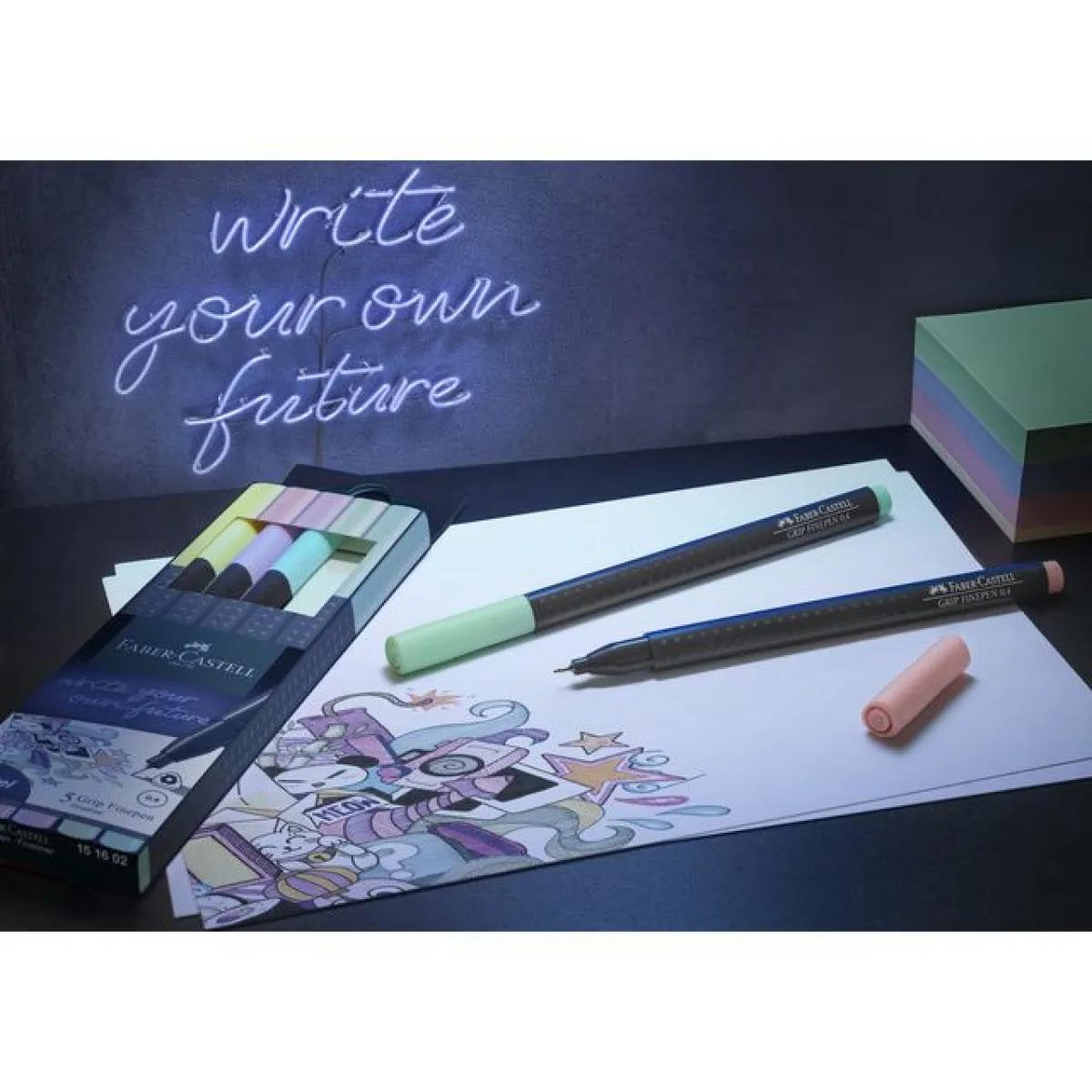 FABER CASTELL flomasteri lajneri 1/5 PASTEL 