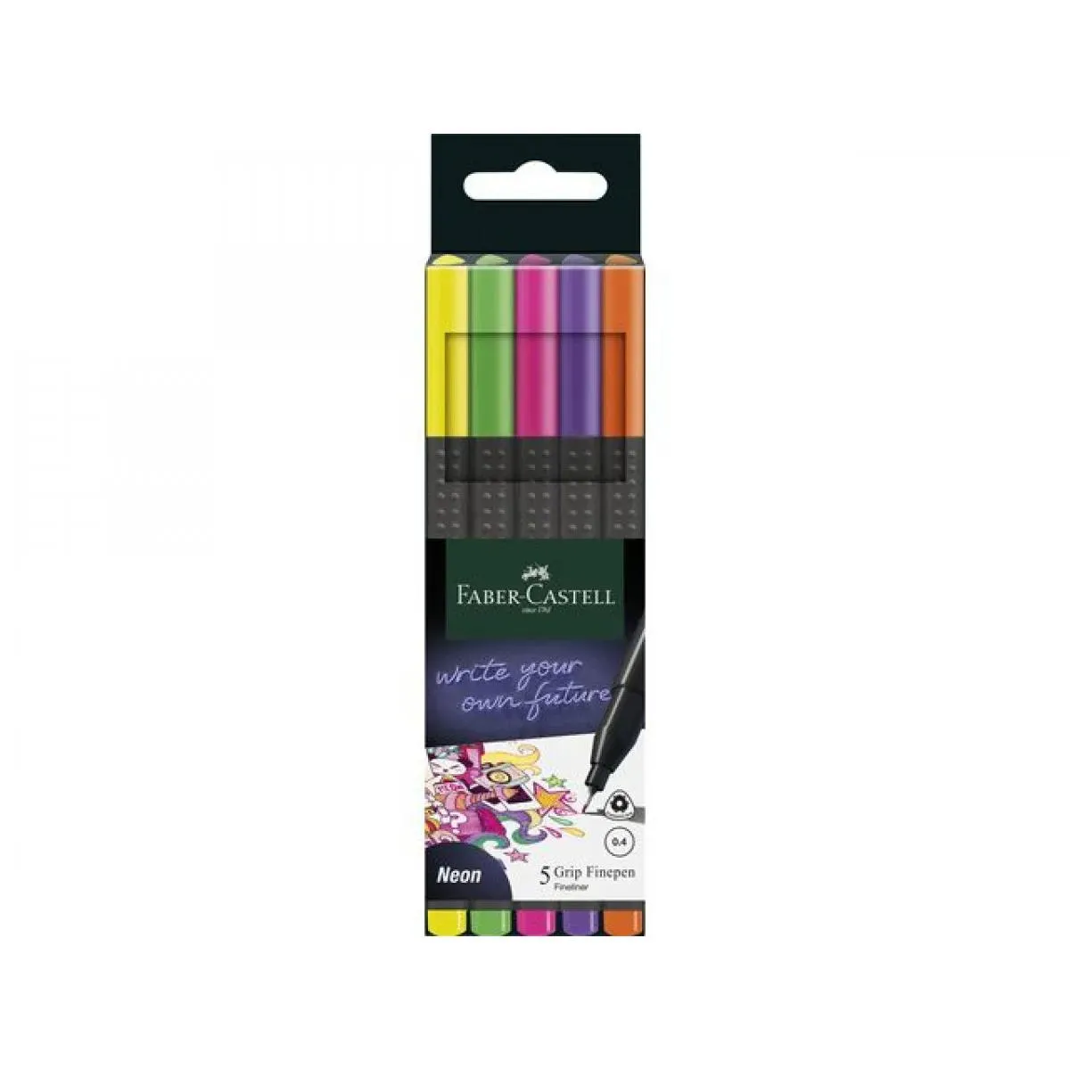 FABER CASTELL flomasteri lajneri 1/5 NEON 