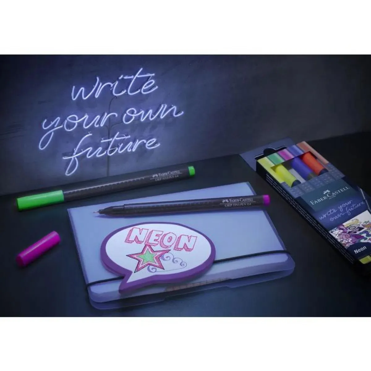 FABER CASTELL flomasteri lajneri 1/5 NEON 
