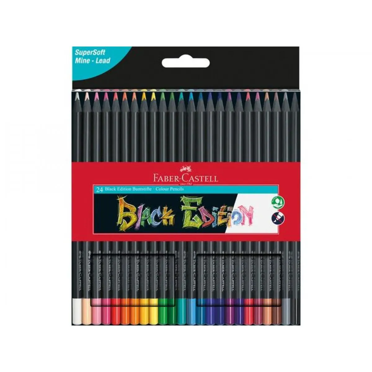 FABER CASTEL drvene bojice 1/24 BLACK EDITION 