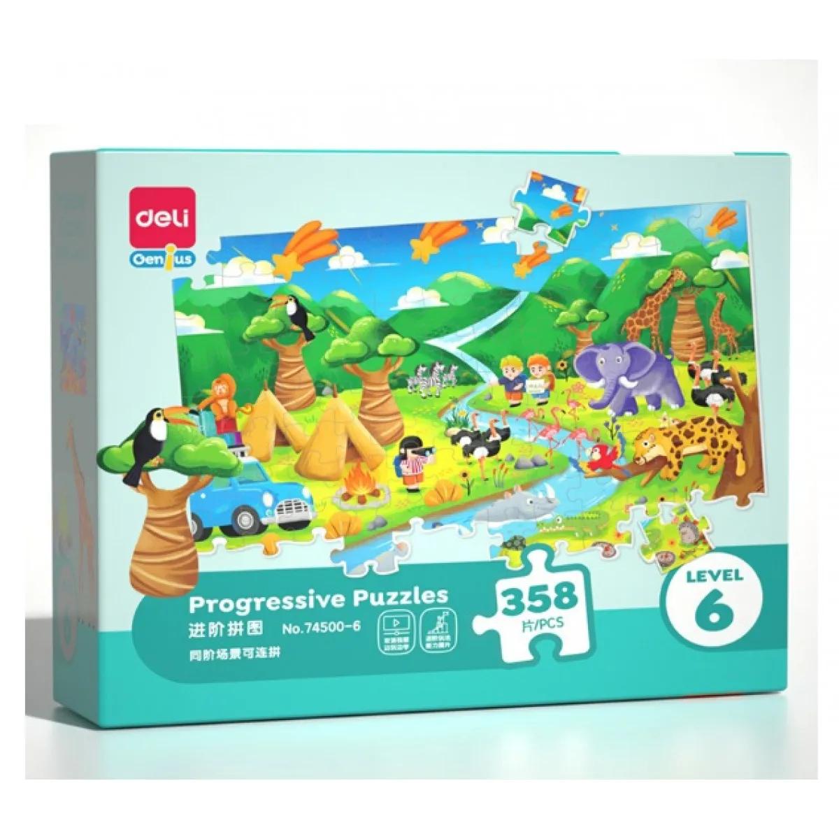 PUZZLE - SLAGALICA PROGRESIVNI nivo 6 - 358 delova 