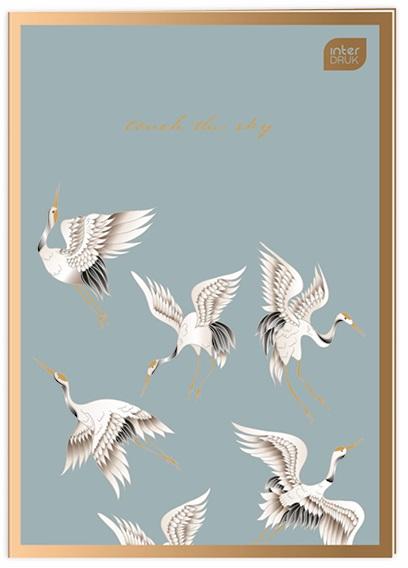 Sveska A4 kvadratići METALLIC SATIN GOLD 