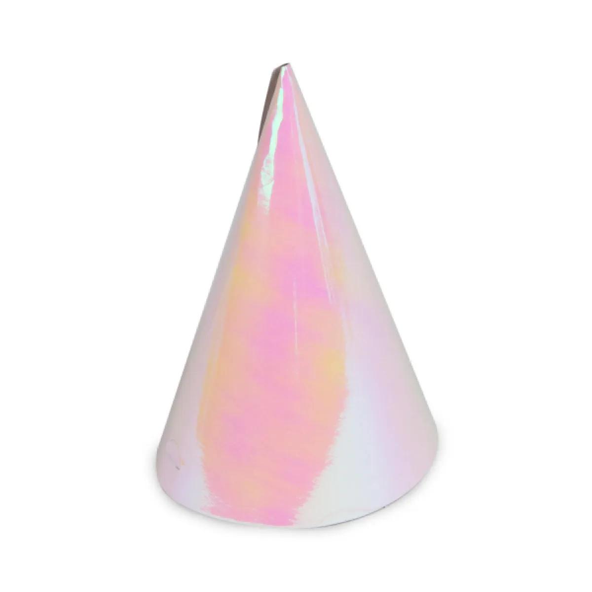 Set od 8 rođendanskih kapca IRIDESCENT 16 cm 