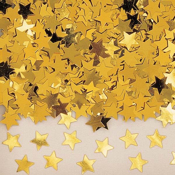 Konfete u obliku zvezdica ZLATNE 