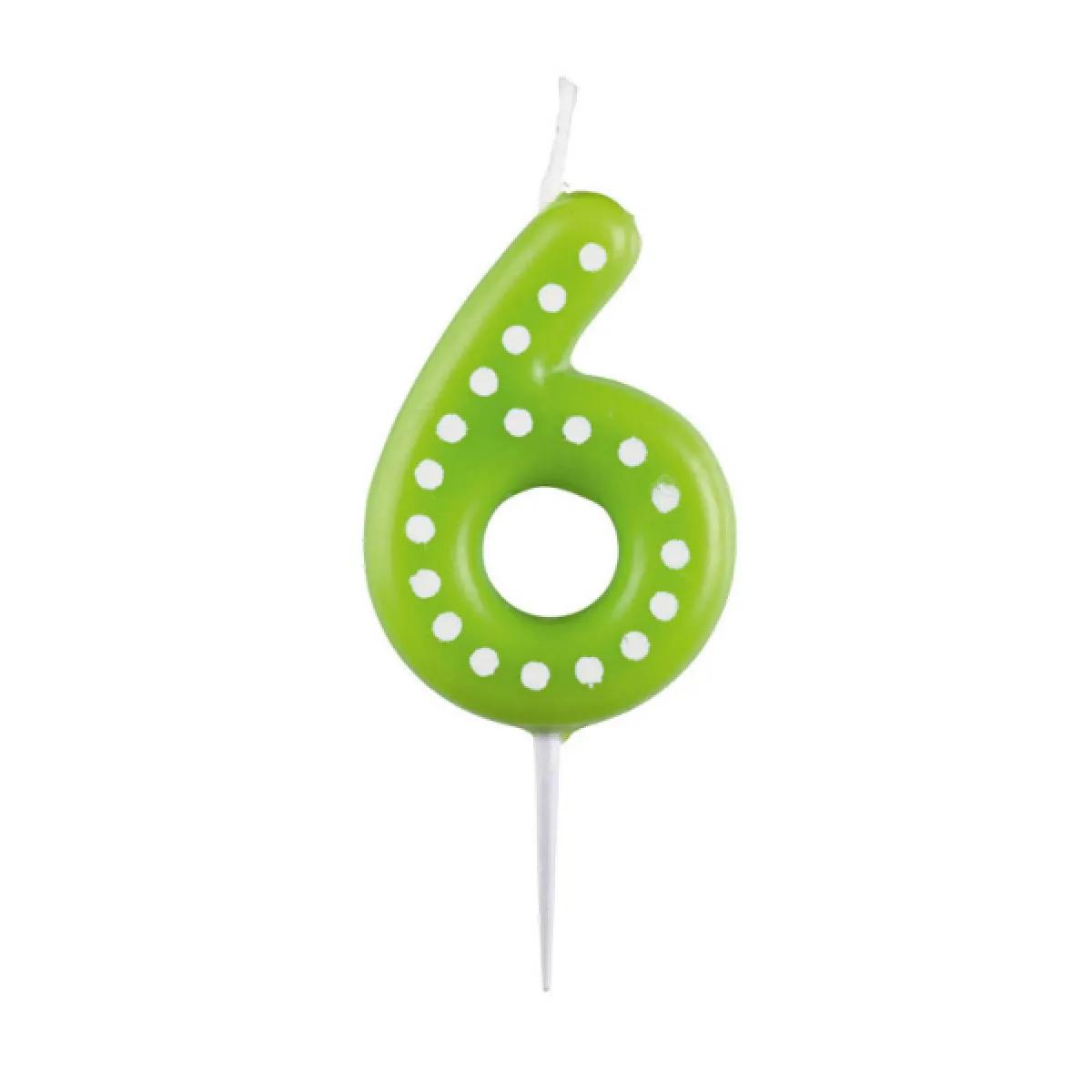 Rođendanska svećica broj 6 