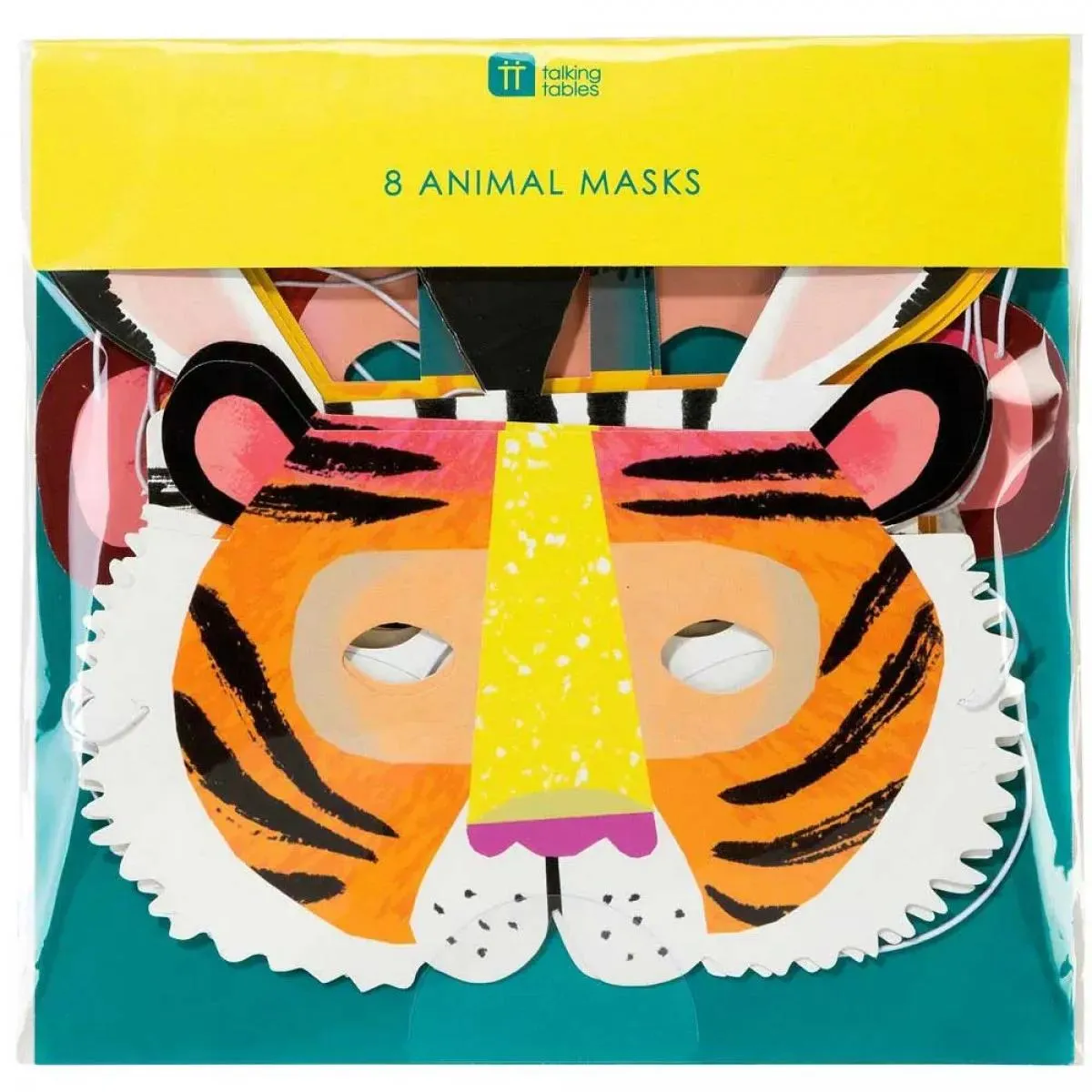 Maske za lice PARTY ANIMALS 8 kom 