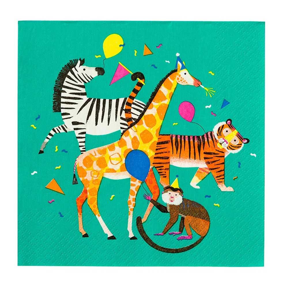 Salvete 33 cm PARTY ANIMALS 20 kom 