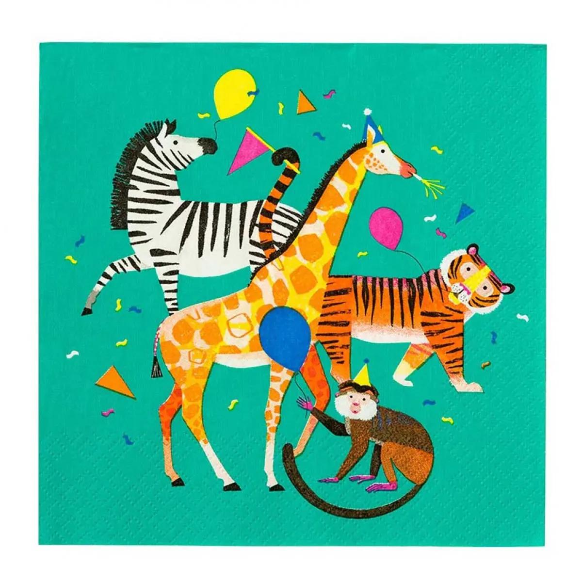 Salvete 33 cm PARTY ANIMALS 20 kom 