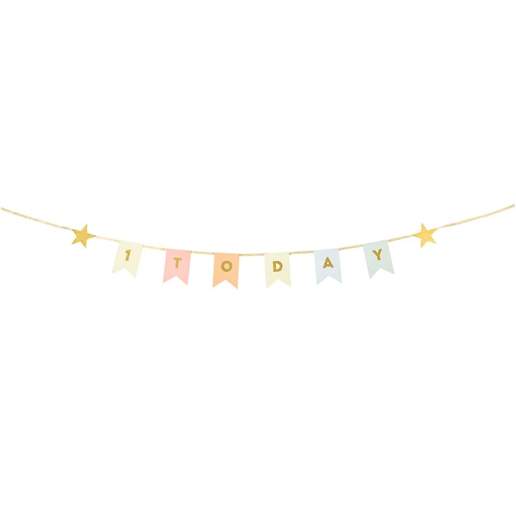 Girlanda WE HEART BIRTHDAYS ONE TODAY 