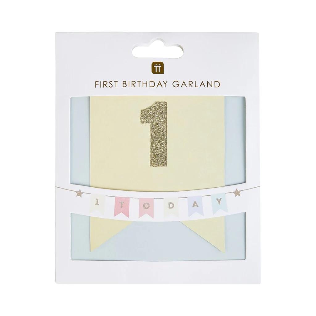 Girlanda WE HEART BIRTHDAYS ONE TODAY 