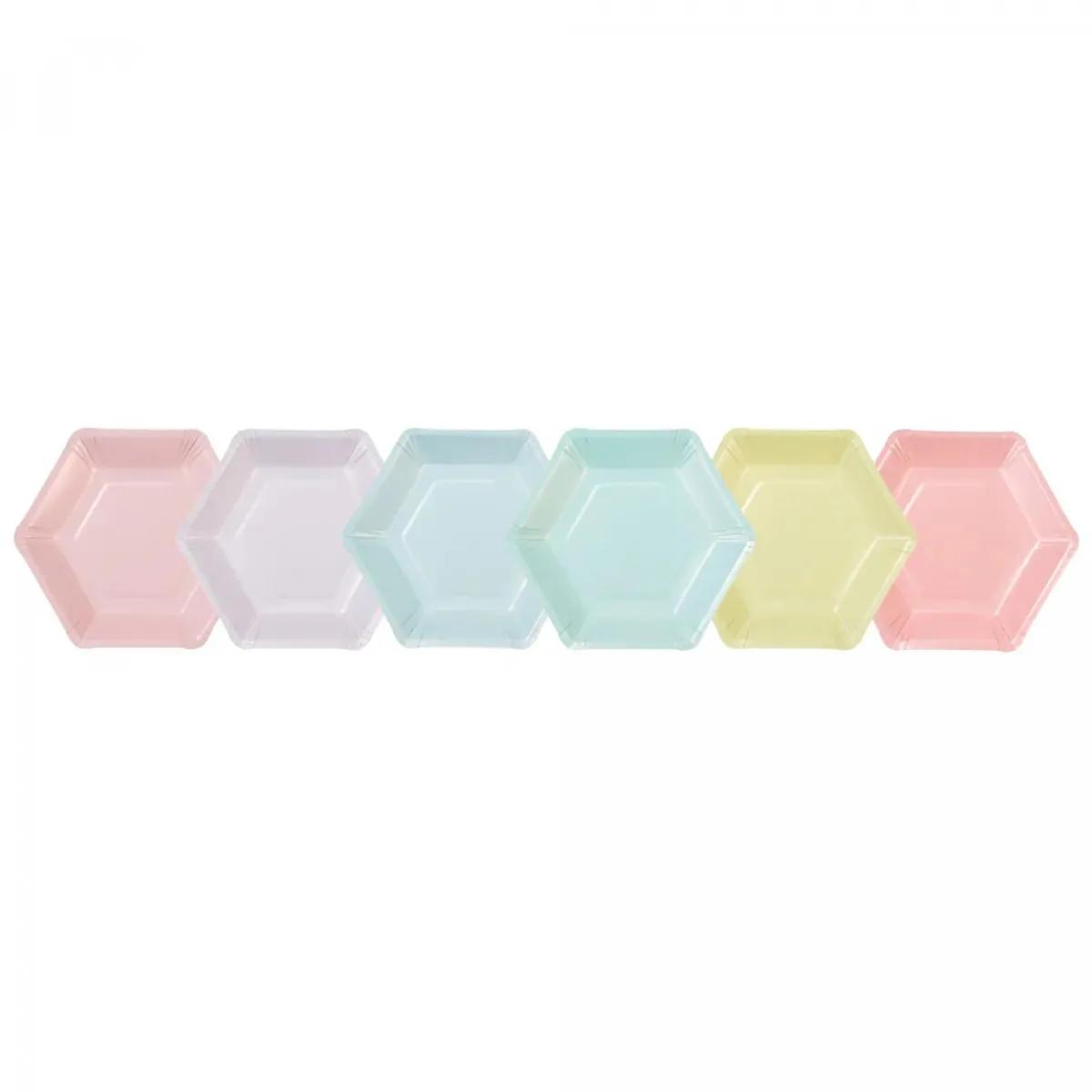 Tanjirići 18 cm WE HEART PASTEL 12 kom 