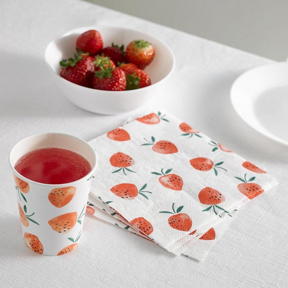 Salvete STRAWBERRY FIELDS 33x33cm, 20 kom 