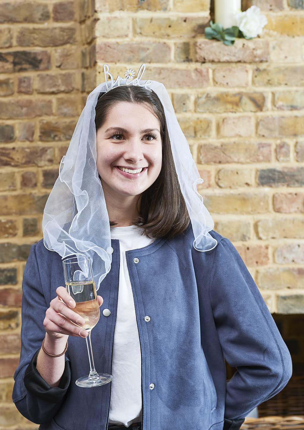 Rajf i veo za devojačko veče BOTANICAL BRIDE 