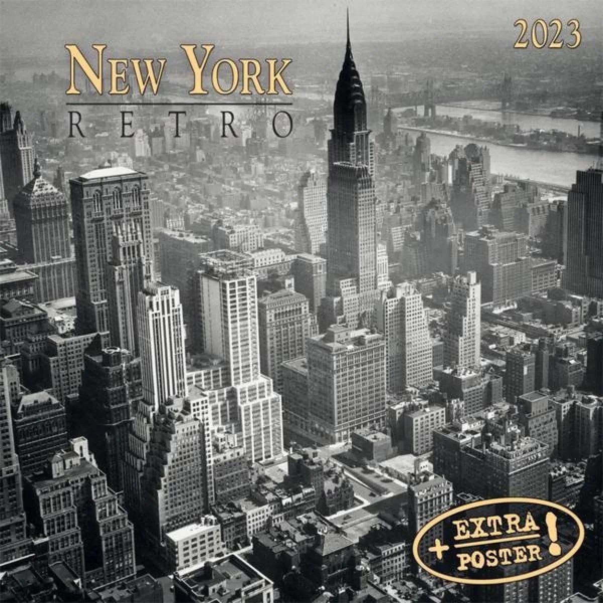 Zidni kalendar 2023 - NEW YORK RETRO 