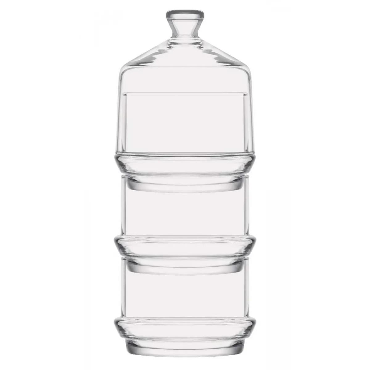 Stakleni etažer sa kolače 8x23cm 