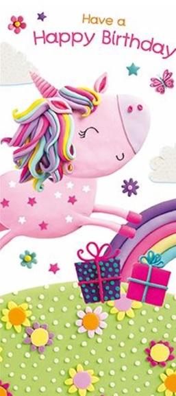 Rođendanska čestitka UNICORN RAINBOW 