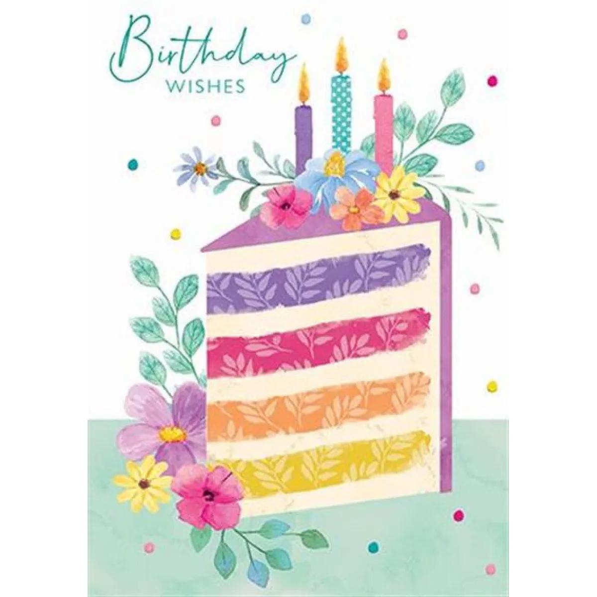 Rođendanska čestitka OMBRE BIRTHDAY CAKE 