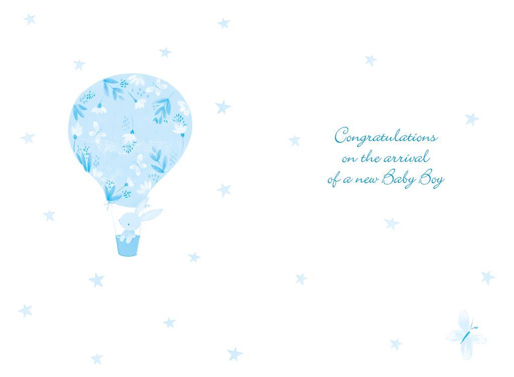 Čestitka BLUE BALLOON 