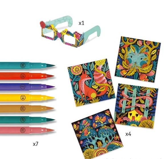 Čarobna bojanka FANTASY FOREST 