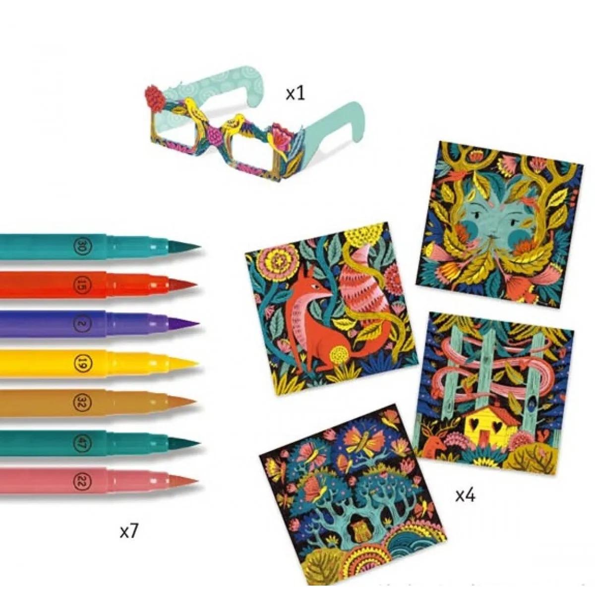 Čarobna bojanka FANTASY FOREST 