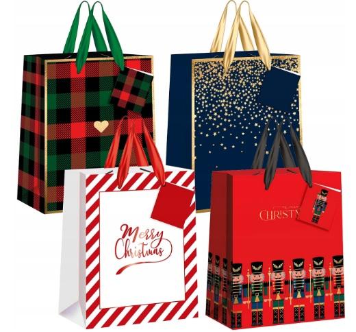 Novogodišnja ukrasna kesa 18x23x10cm 