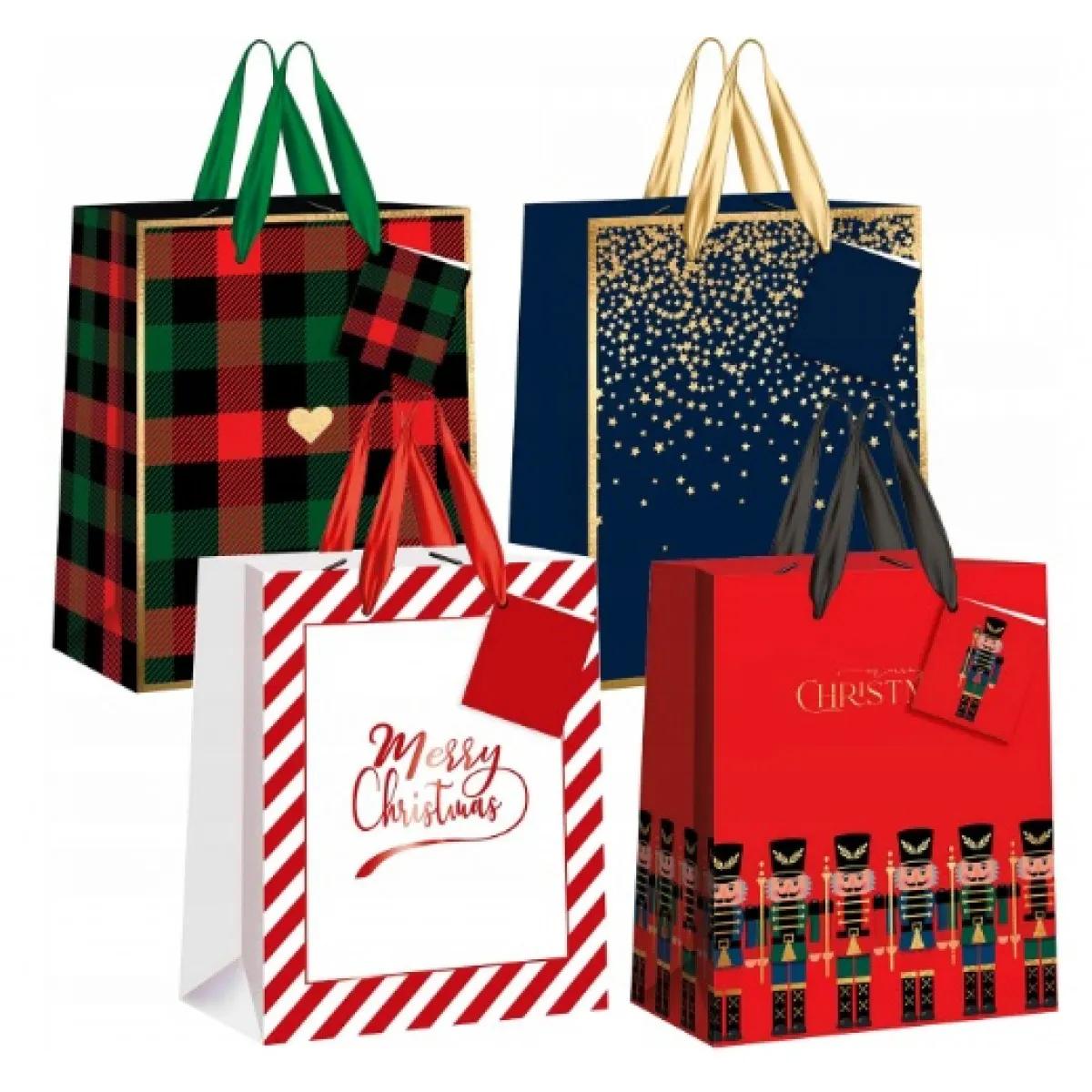 Novogodišnja ukrasna kesa 18x23x10cm 