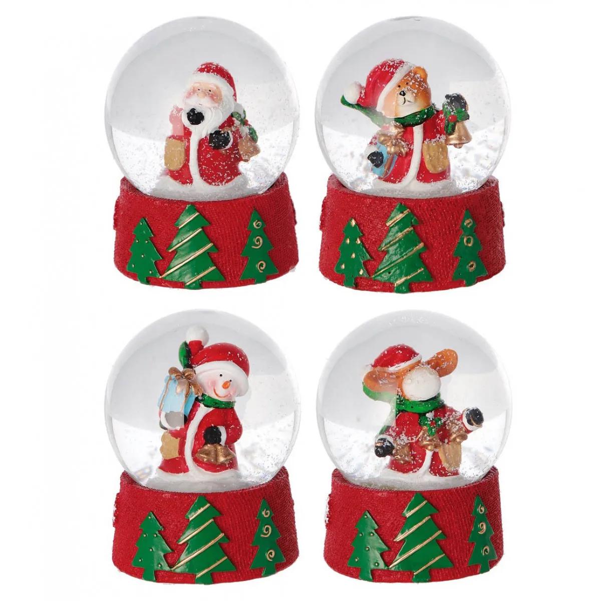 Novogodišnja dekoracija SNEŽNA KUGLA -  7x9cm 