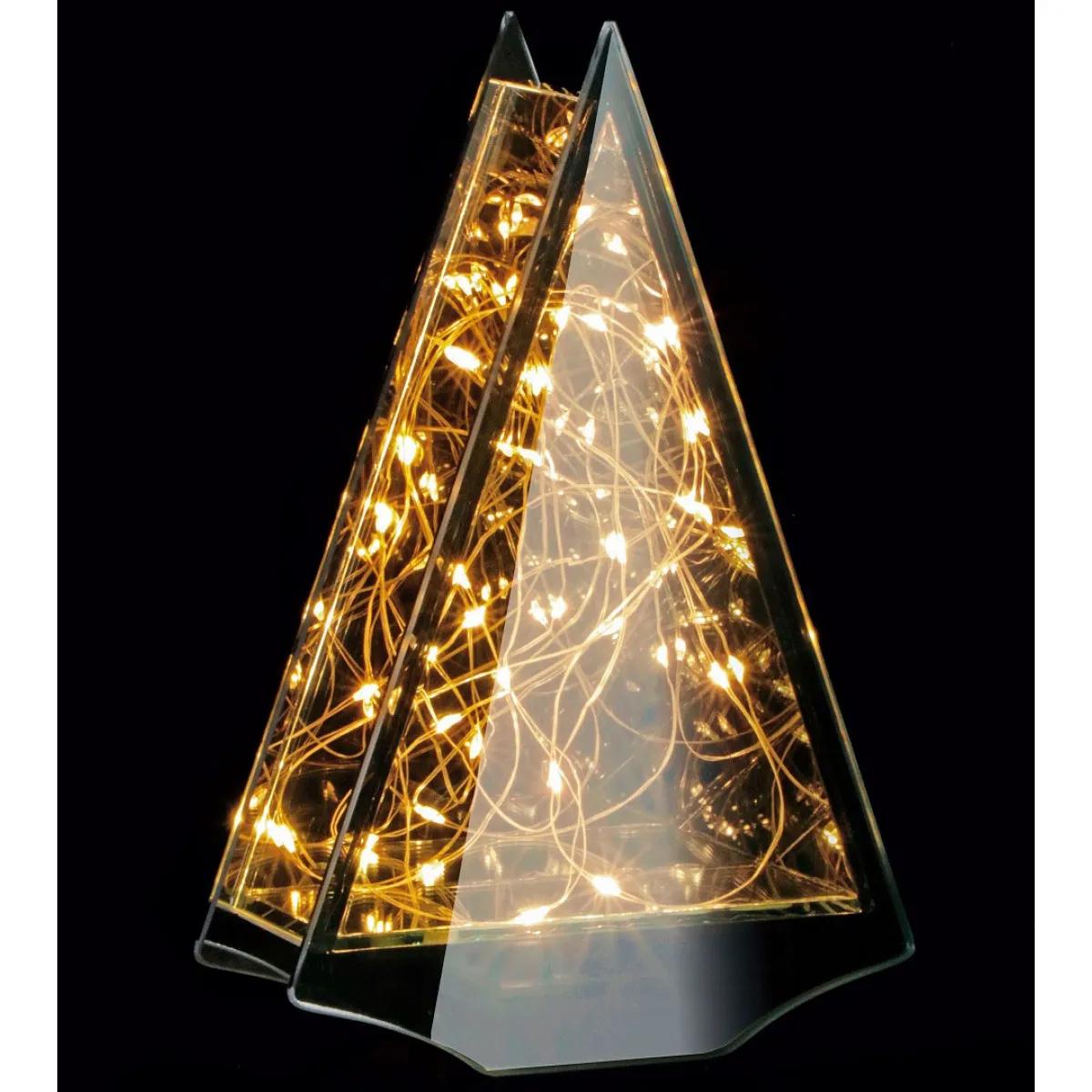 Novogodišnja dekoracija JELKA - 12x12x20cm 