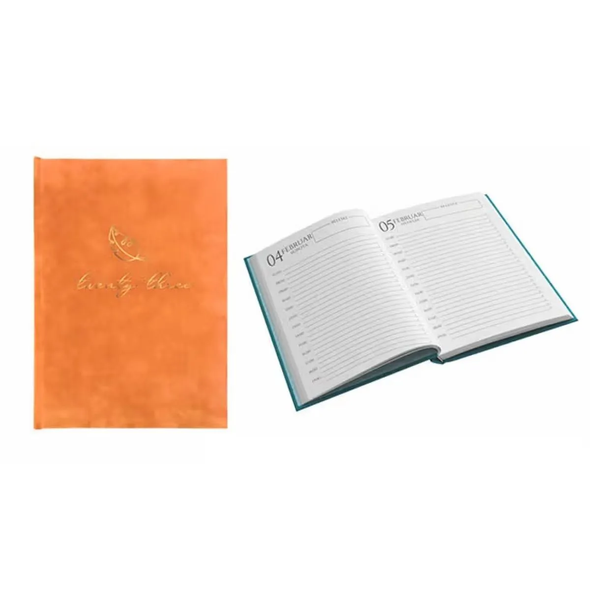 Plišana agenda B5, 120 listova, tvrde korice 