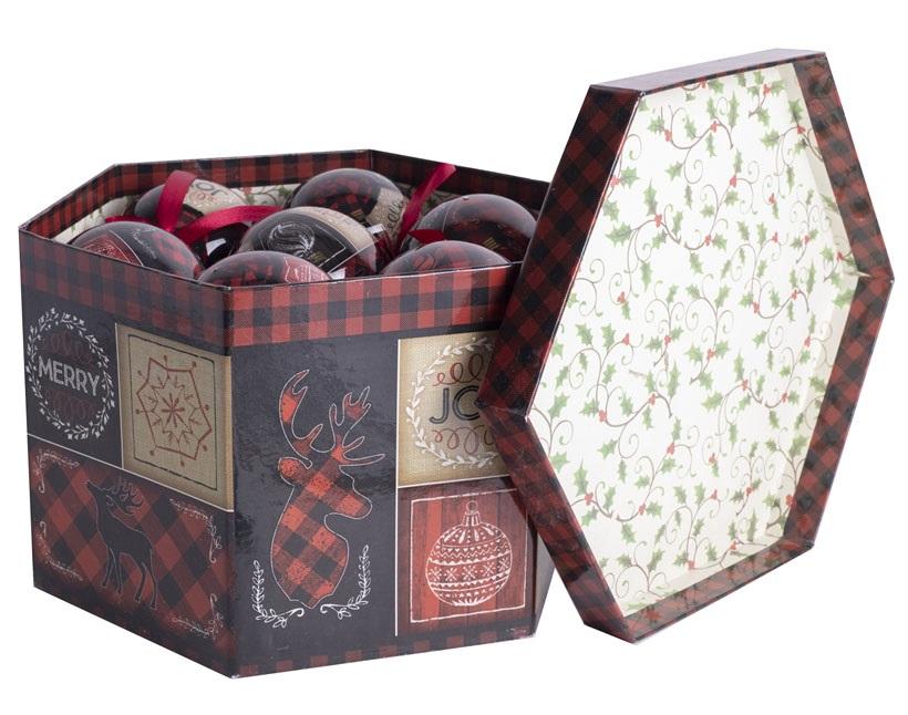 Novogodišnja kugla KOCKE - 7,5cm 