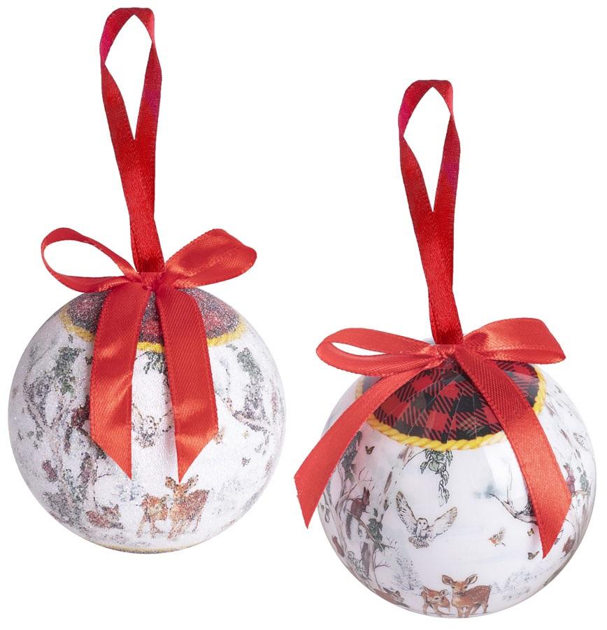 Novogodišnja kugla ŽIVOTINJE - 7,5cm 