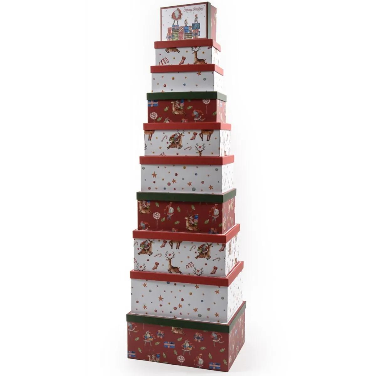 Novogodišnja kutija DEDA MRAZ - 37.5x29x16.5cm 