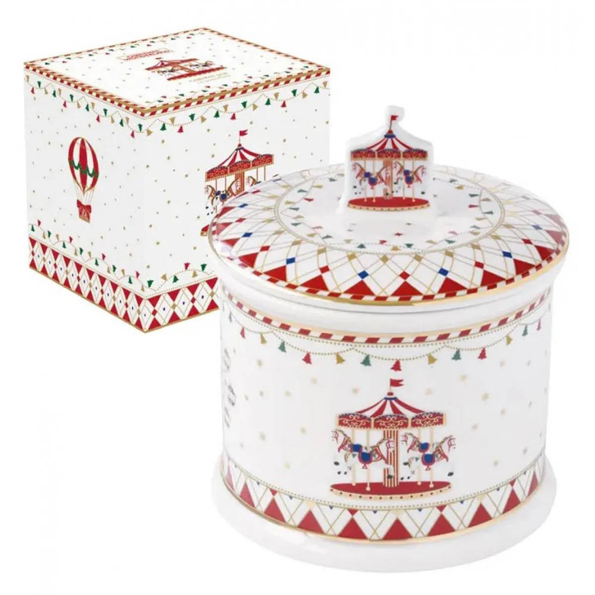 Porcelanska posuda za keks CHRISTMAS WONDERLAND 14x16,5cm 