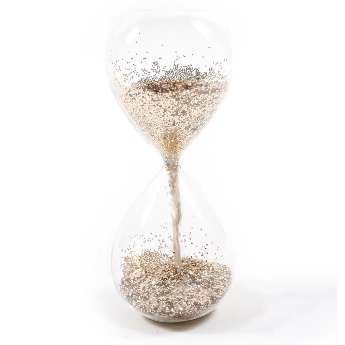 Peščani časovnik GOLD  - 8x8x20,5cm 