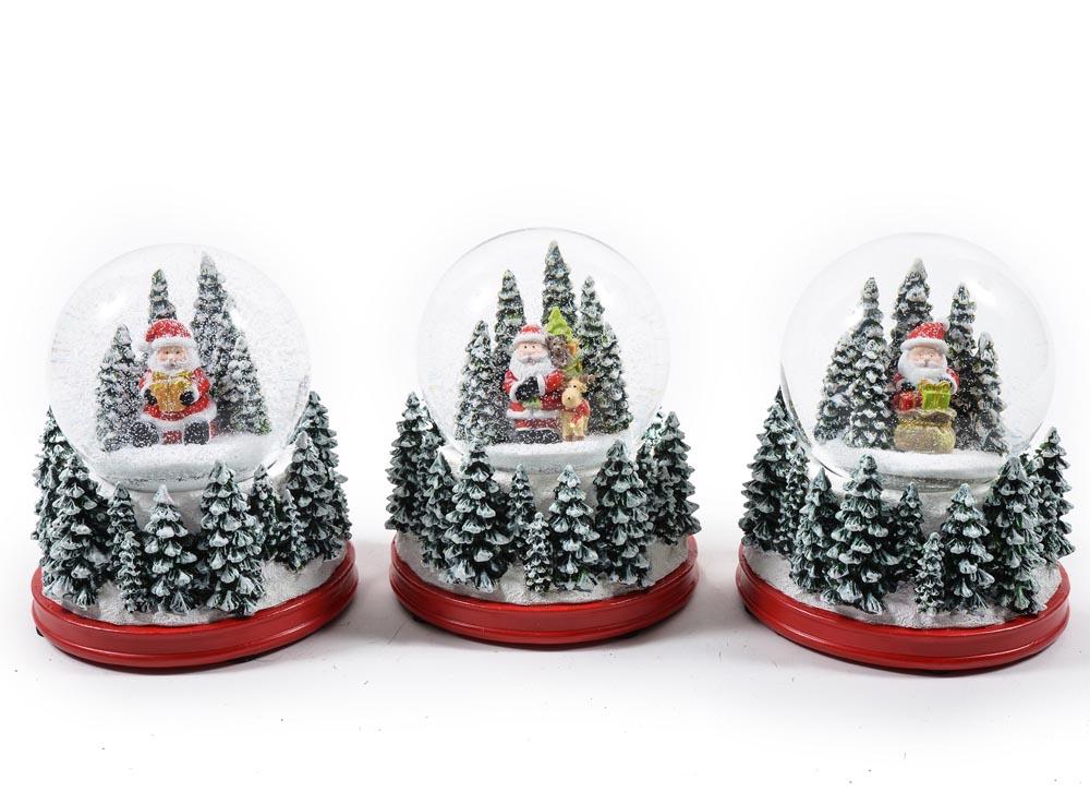 Novogodišnja snežna kugla DEDA MRAZ -15x15x17cm 