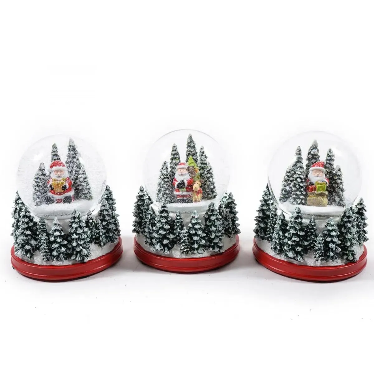 Novogodišnja snežna kugla DEDA MRAZ -15x15x17cm 