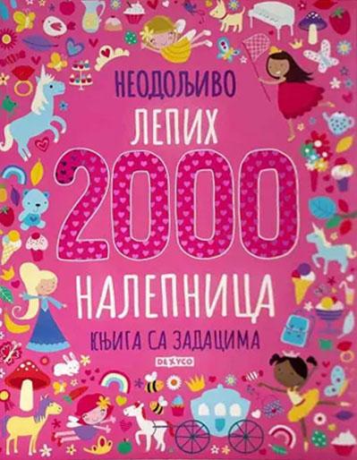 2000 NEODOLJIVO LEPIH NALEPNICA KNJIGA SA ZADACIMA 