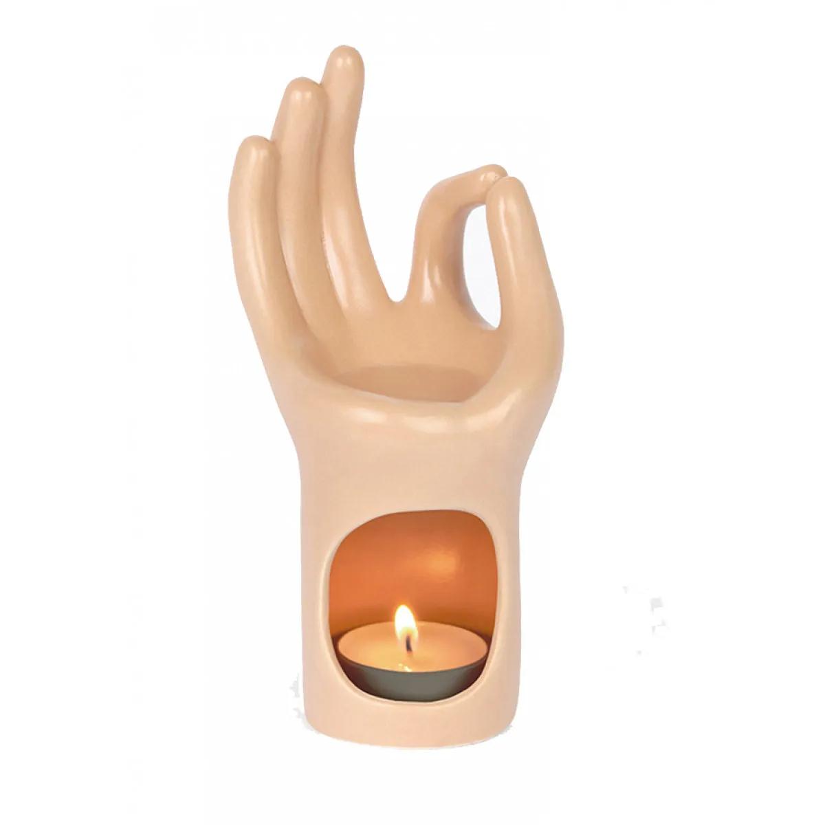 Aroma lampa MEDITATION HAND OM 