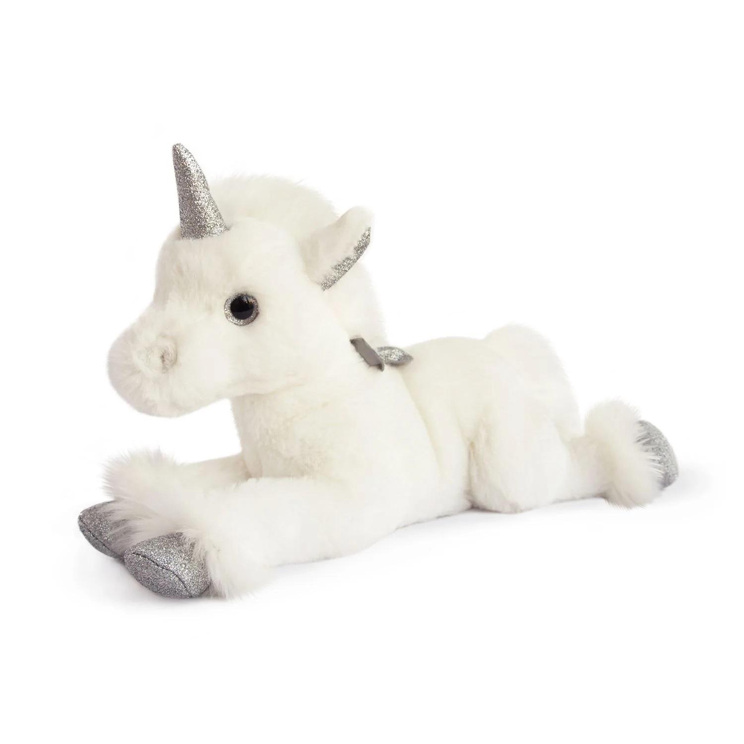 Plišana igračka BELI SREBRNI JEDNOROG 35 cm 