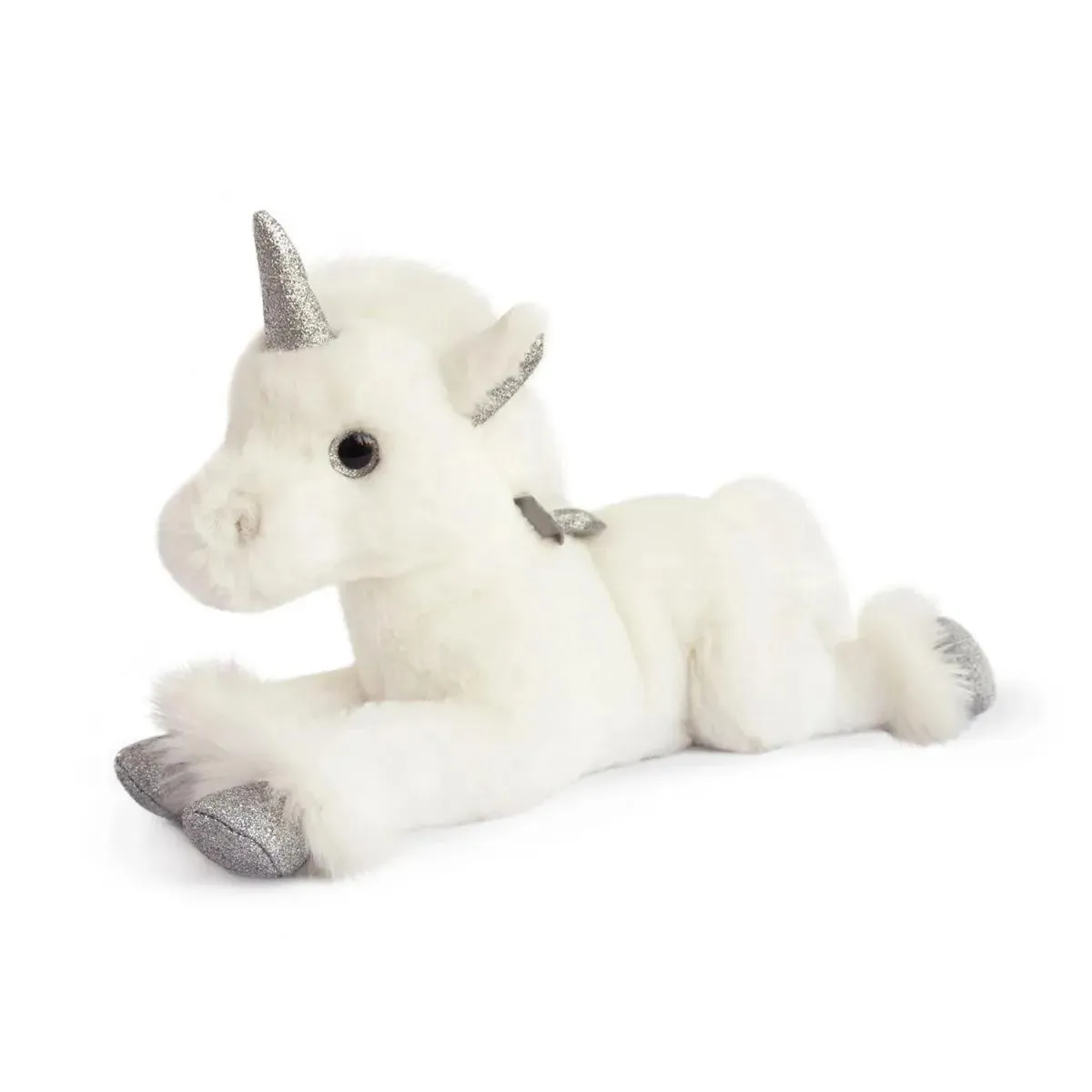 Plišana igračka BELI SREBRNI JEDNOROG 35 cm 