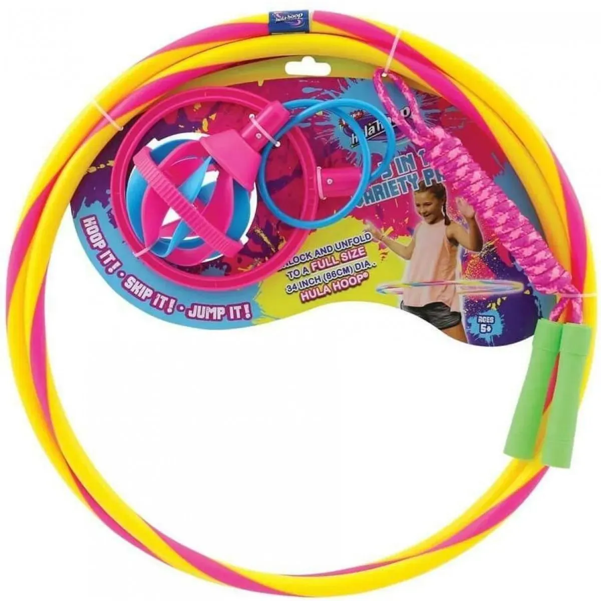 HULA HOOP SET 3 U 1 (Obruč, vijača, prsten za preskakanje) 