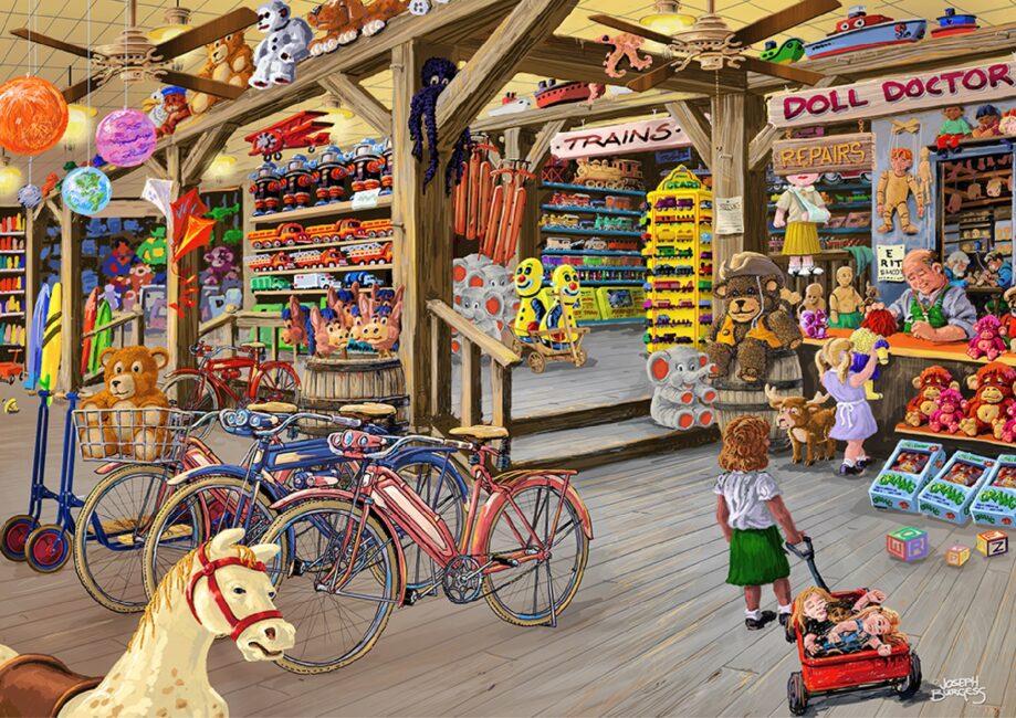 Drvene puzzle PRODAVNICA IGRAČAKA (M) 