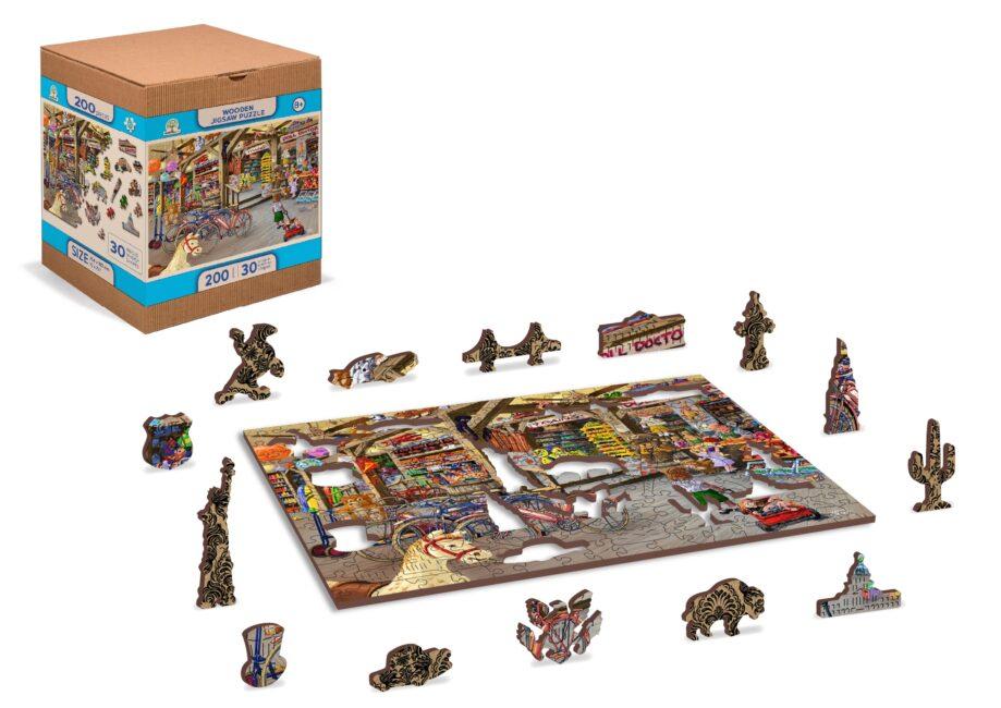 Drvene puzzle PRODAVNICA IGRAČAKA (M) 