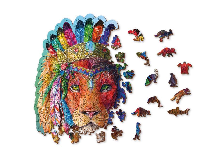 Drvene puzzle MISTIČNI LAV (L) 