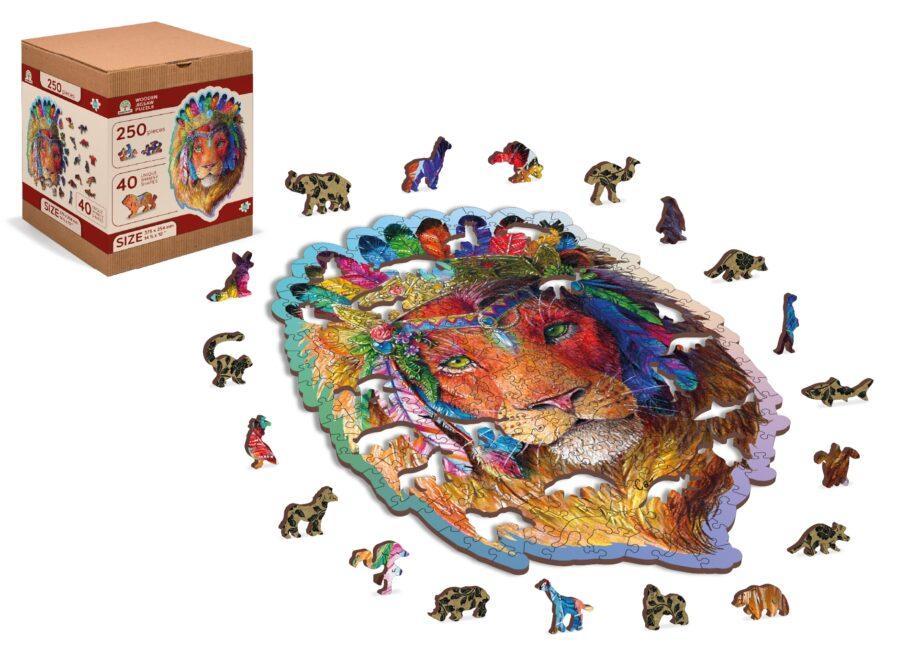 Drvene puzzle MISTIČNI LAV (L) 