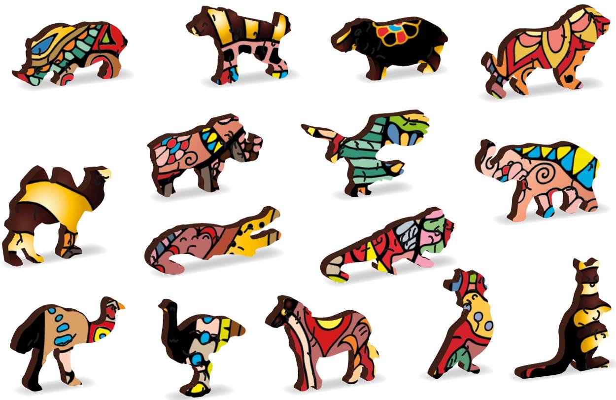 Drvene puzzle MAGIČNI SLON (M) 