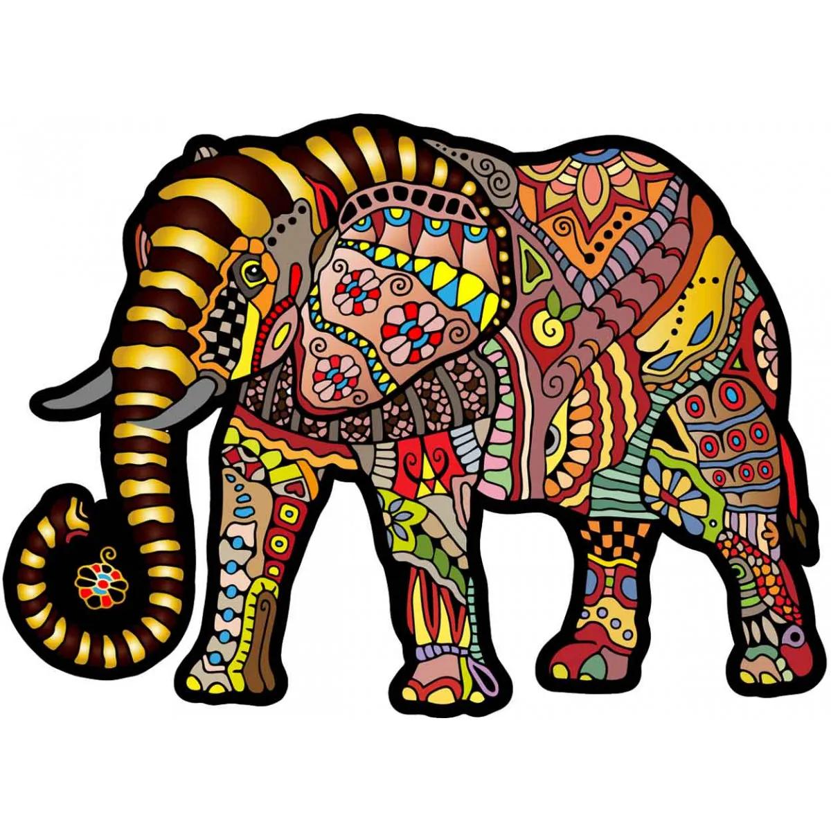 Drvene puzzle MAGIČNI SLON (M) 